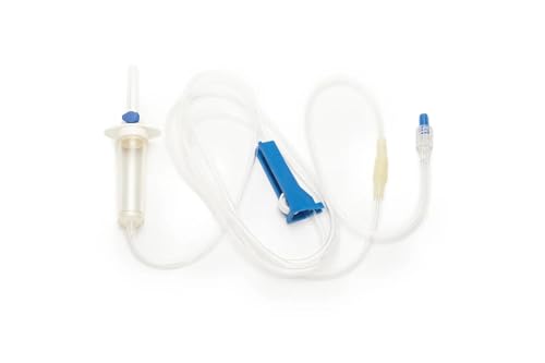 Equipo infusion avec poire 180cm Covetrus Luer Lock ideal pour cages cliniques