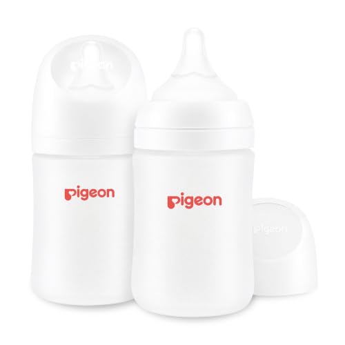 Pigeon 5 oz Glass Bottle with Silicone Coating, Pack of 2