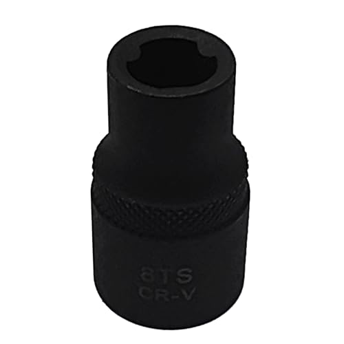 Image of 8TS 1 /2 inch Drive Special Socket for Nissian, 3 Tooth Socket Tool | Balance Shaft Fixings, Cylinder Head Bolt Screw Removal, Brake Caliper Socket, Wrench Tool