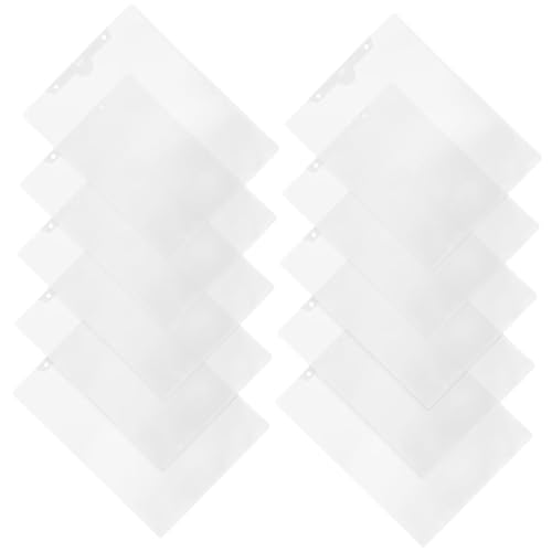 Pochettes plastiques transparentes classeur A4 en PP souple pour rangement bureau | 24 pcs
