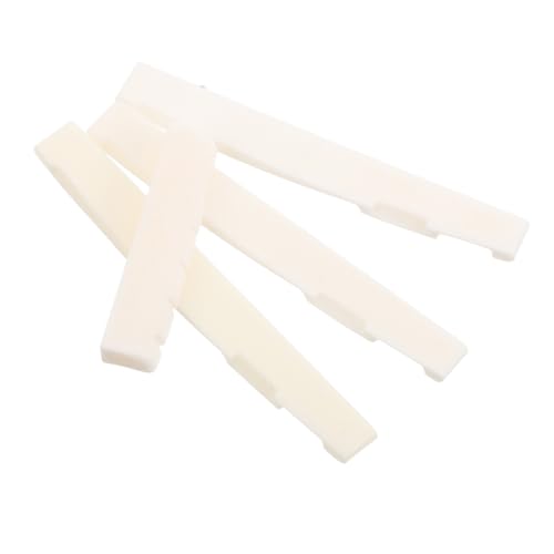 ERINGOGO アコースティックギター用牛骨製サドルとナット 交換用ブリッジ部品 スムーズ仕上げ 弦楽器の音質改善と弦耐久性対応