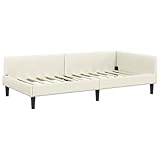 vidaXL Eckbett für das Schlafzimmer – moderner Rahmen mit verstellbarem Kopfteil. Minimalistisch und zeitgemäß mit angenehmem Holzwerkstoff.