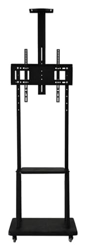 Soporte móvil para TV con ruedas y rotación vertical miniatura 1