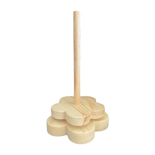 Support pour pelote de fil en bois de hêtre naturel pour tricot et écheveau de laine
