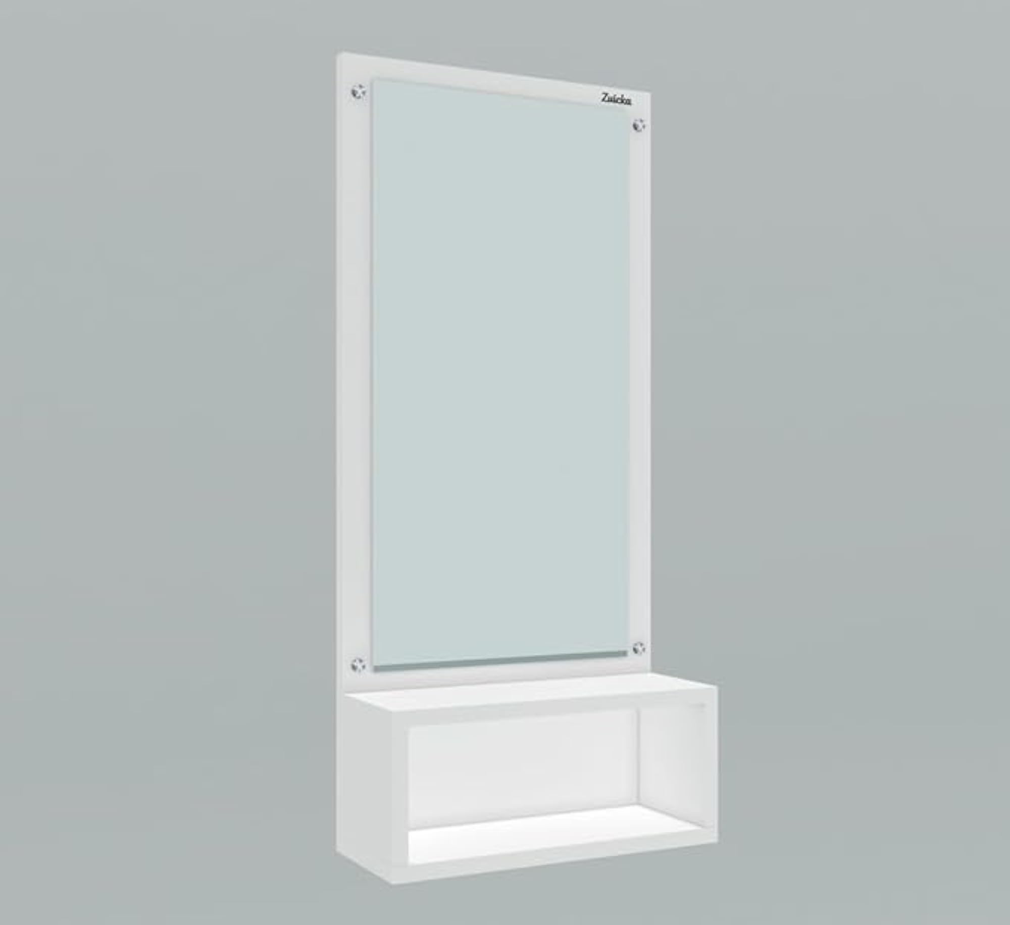 Wall Mounted Mirror with Shelf for Bedroom