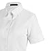 SUNNOW Womens Button Down Shirts Tailored Short Sleeve Shirt Basic Simple Stretch Wrinkle Free Formal Work Blouses White