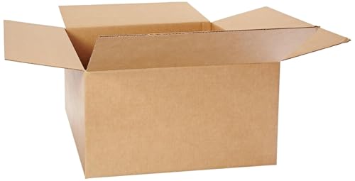 Image of BOX USA Moving Boxes Holds 65lbs, 22 inchL x 17 inchW x 12 inchH (10-Pack) Large - Corrugated Cardboard Box for Shipping, Mailing, Packing, Packaging and Storage