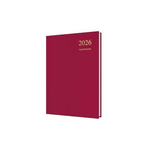 Agenda anual 2026 de 12 meses Collins Essential A5 día por página granate
