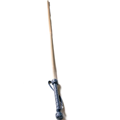 Hand-Woven Equestrian Training Whip RidingCrop Whith Wooden Rattan 18 Inch