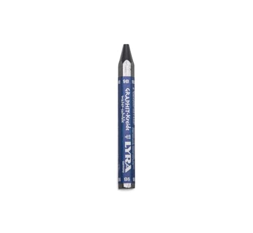 Lyra Graphite Crayon, Water-Soluble, 9B Hardness, Black, 1-Pack (5630109)