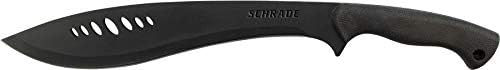Schrade SCHKM1 19.7in Kukri Machete with 13.3in Stainless Steel Blade and Safe-T-Grip Handle for Outdoor Survival, Camping and Bushcraft