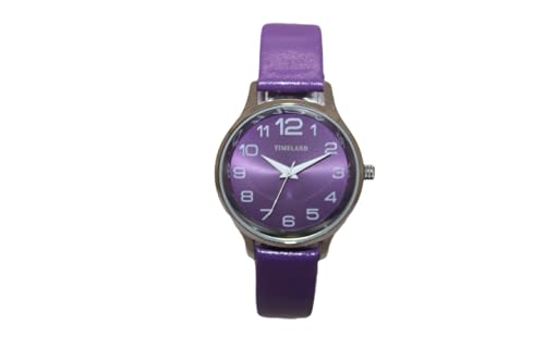 TIMELAND, TL-0798 Purple Dial Purple Leather Strap Analog Womens Watch (B0995CN88J) Amazon Price History, Amazon Price Tracker