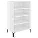 Produktbild vidaXL Sideboard Bücherregal Standregal Beistellschrank Regal Bücherschrank Schrank Highboard Kommode Anrichte Hochglanz-Weiß 57x35x90cm Holzwerkstoff