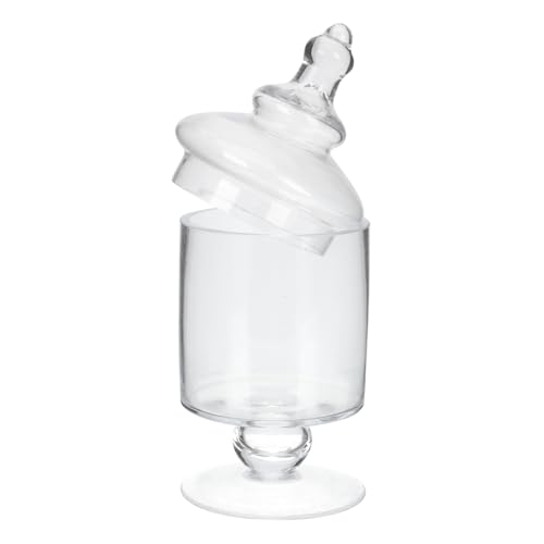 Veemoon Frasco de Vidrio Transparente para y Dulces Recipiente Duradero Bodas y Showers Diseño Versátil para Decoración de Mesas Candy Bar