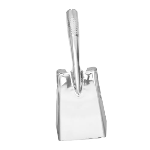 Happyyami 1 Pc Pala de jardín Suministros de jardinería Pala de Mano para jardineria cavador jardinerad Plant Pot espátulas Palas de jardín Pala de Flores de Plantas Acero Inoxidable Silver