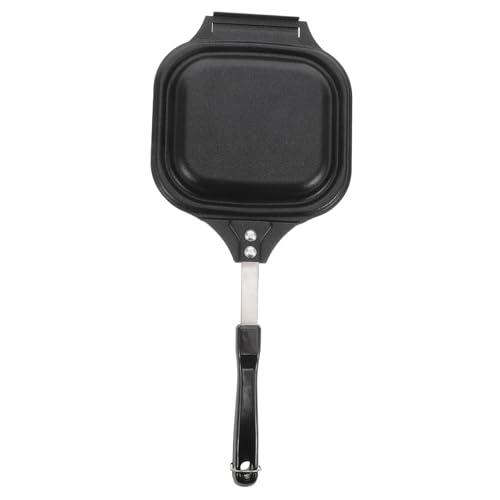 PRETYZOOM Double-sided Non-stick Sandwich Baking Pan Detachable Grill Pan for Easy Cleaning Versatile Snack for Toast Eggs and Sandwiches for Outdoor Cooking