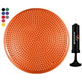 Wacces Inflatable Stability Balance Disc with Smart Pump, ( Orange )