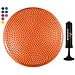 Wacces 13" Athletic Inflatable Massage Balance Stability Fitness Cushion Disc to Improve Balance & Flexibility,Orange