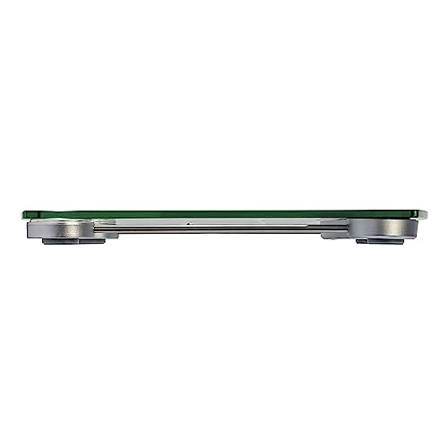 Image of Taylor Digital Scales for Body Weight, Extra High 440 LB Capacity, Unique Blue LCD, Stainless Steel Accents Glass Platform, 12.4 x 12.4 Inches, Clear