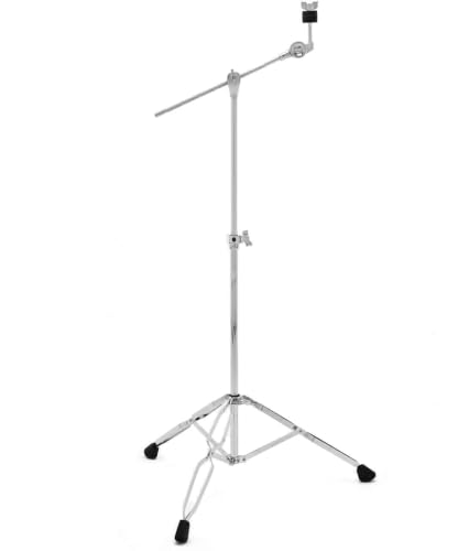 Boom Cymbal Stand, Lightweight Double Braced Chrome Drum Hardware (4709)