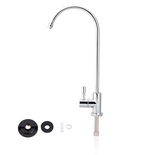 Rubinetto da lavello,Rubinetto,1/4 '' In Acciaio Inossidabile Colpetto Della Cucina A 360 ° di...