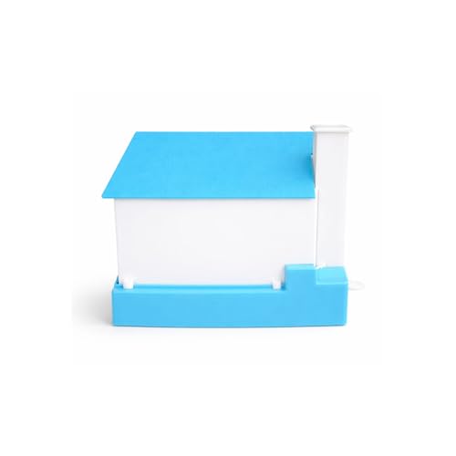 Image of Kids Dollhouse Toy with Dog - Blue Mini Play House Set with Opening Doors | Pretend Play Toy Home for Boys & Girls, Interactive House Playset