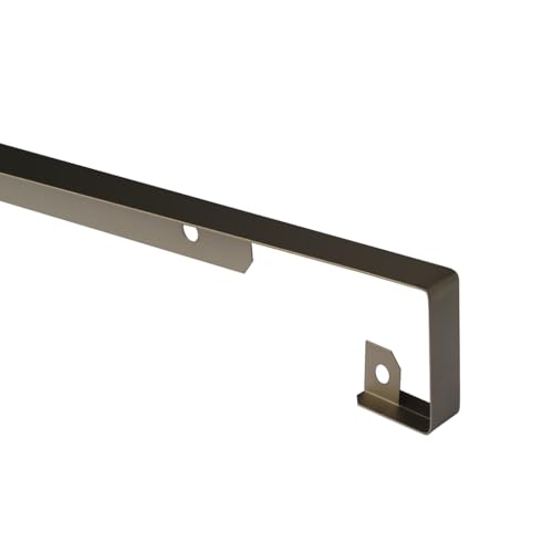 NORDLINGER PRO Profil de Jonction Plan de Travail Inox Bord Droit, 67 cm x 3,8 cm, Rayon 0/2 mm