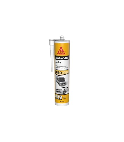 SIKA - Mastic carrosserie - Sikaflex 149 Auto Blanc - Mastic-colle polyuréthane spécial collage et réparation automobile et camping-car - Intérieur et Extérieur - Multi-Supports - 300ml