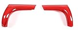  GRFIT Beau Mode Voiture Intérieur Tableau De Bord Panneau Revêtement D\'habillage Fenêtre Bouton De Commutation Autocollants Rouge ABS pour Toyota pour Hilux 2015-2021 (Color : 7)