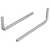 vidaXL Inbusschlüssel 2 pcs Silber 32 x 86 mm Stahl, Werkstatt, L-Form, Strapazierfähiges Design für effiziente Raumnutzung, Ideal für Büros, Haushalte und kollaborative Umgebungen