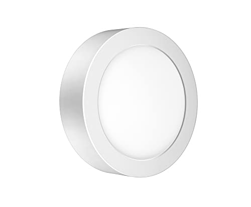 Luminária LED 24W 3000K Elgin Redonda de Sobrepor Bivolt Luz Amarela Quente