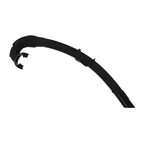 BRIGHTFUFU Pool Dive Gear Snorkel Set Large Diameter Tube Soft Bendable Comfortable Fit for Swimmers Men Women Black