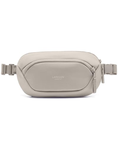 Larkson Sling Bag Herren & Damen Beige - Helge Large - Anti Diebstahl Crossbody Bag mit RFID Blocker - Bauchtasche für Alltag, Festival & Reisen - Wasserabweisend