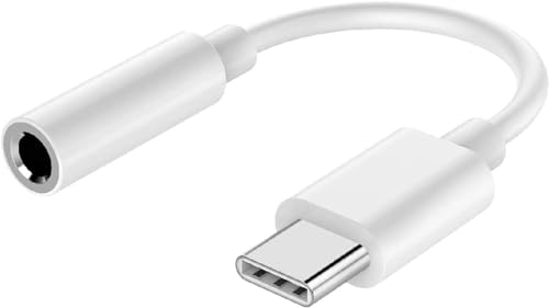 ALLVD USB Type-C to 3.5mm タイプc イヤホンジャック 変換 オーディオアダプタ ヘッドフォン変換 通話 音量調節 音楽 ハイレゾ 対応 高耐久性 MacBook Pro/Android/Type-C デバイス オーディオドングルケ
