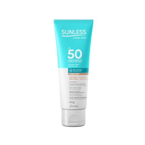 Protetor Solar Facial Sunless Toque Seco Fps50 60g Bege Médio