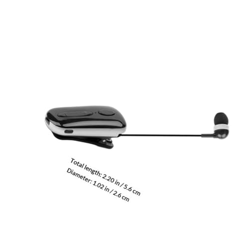 Oreillette ergonomique sans fil Toddmomy écouteur rétractable noir - 2