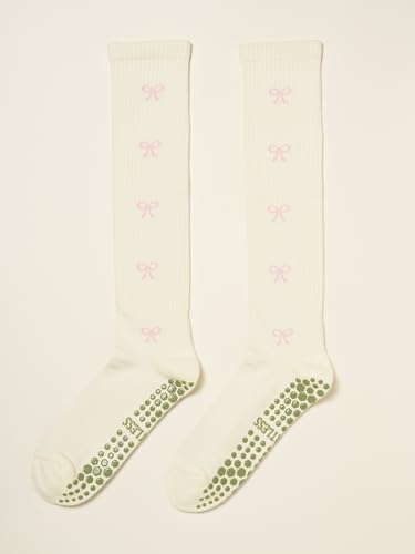 Image of Shapes Studio Half Calf Grip Socks, Cute Fruit Pilates Socks, Ruffle Socks, Non-Slip for Barre Yoga