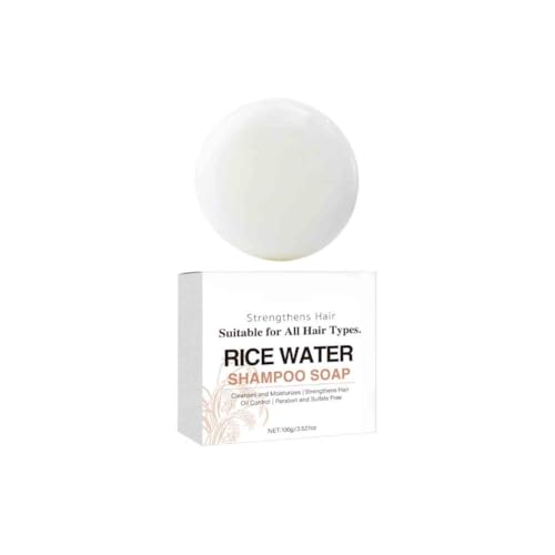3PCS Rice Shampoo Soap Bar Oil Free Conditioning Soap Rice Water Protein Nourishing Anti-loss Hair Growth Soap Bar