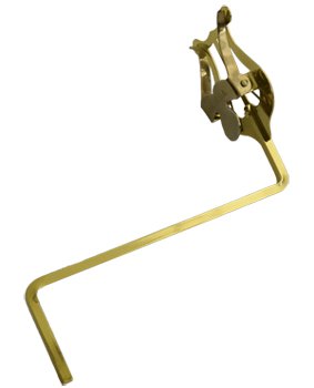 Atril marcha saxo tenor y trompa, 130 mm (extra largo) Dorado