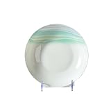 Platos de arroz esmaltados a rayas de cerámica exquisita vajilla de alta temperatura para uso doméstico -Plato de arroz de 8 pulgadas -1