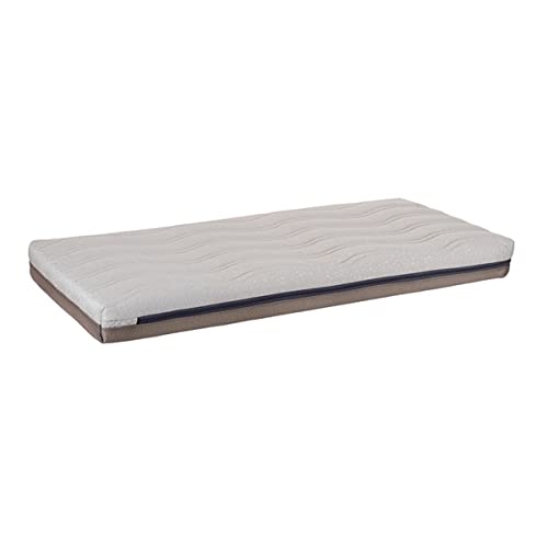 MIMUSELINA Colchón Viscoelástico - Colchon Cuna 120 x 60 cm, Antiácaros, Libre de Químicos y Transpirable, Desenfundable y Lavable - Colchón Cuna 60x120