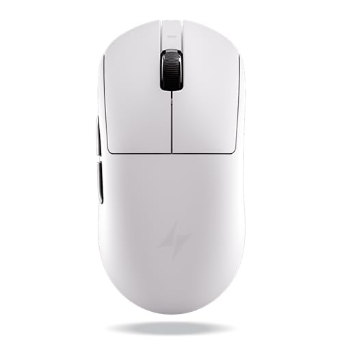 Image of ATK Dragonfly A9 SE Wireless Gaming Mouse, PAW3311, DPI up to 12,000, 53g Lightweight, 120 Hr Battery Life, Tri-Mode 2.4G /Bluetooth /Wired - White