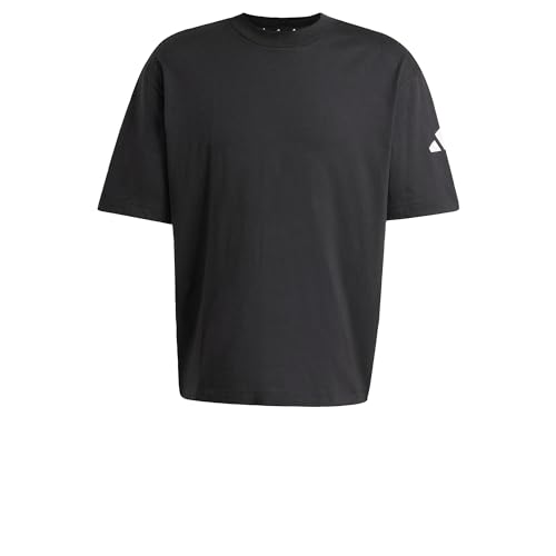 adidas Herren Essentials Lose Fit Three Bar Shirt, Black/White, L – Ansicht 5