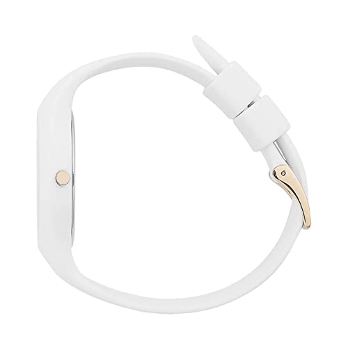 Ice-Watch - Ice Glam White Rose-Gold - Women's Wristwatch With Silicon Strap, White, Ys/M, Medium (40 Mm) #TOP2