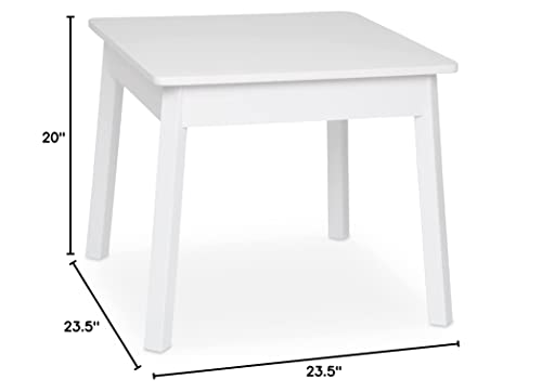 Melissa & Doug Wooden Square Table (White) - Kids Table, Children's Furniture, Play Table For Kids Crafts, Kids Activity Table #TOP6