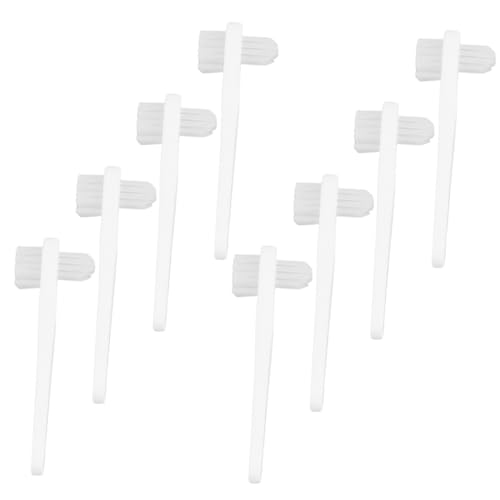 Vaguelly 8Pièces Nettoyage pour Prothèses Dentaires à Dents Ergonomiques pour Nettoyage Approfondi Fausses Dents Accessoire Polyvalent