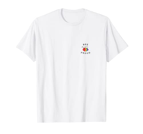 Bee Proud LGBT Pocket T Shirt - Lesbianas Gay Bi Trans Pride Camiseta