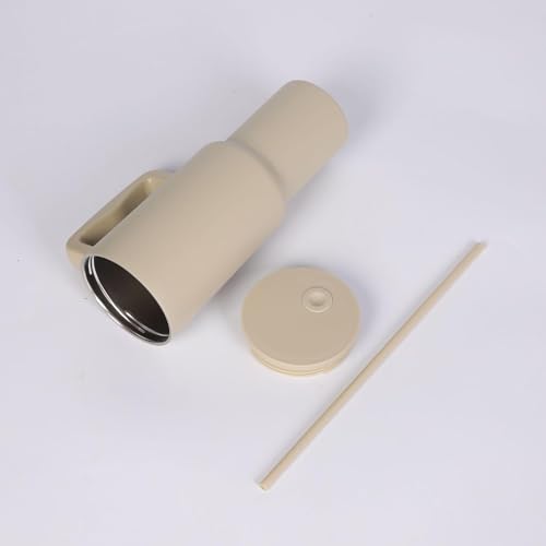 Image of Personalised with Your Name, 1200ml Tumbler with Straw-Handle-Stainless Steel Double Wall Insulated Cup | Leakproof Sipper Mug for Hot-Cold Drinks |Coffee - WaterTumbler (Skin Custom)
