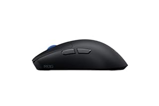 ASUS ROG Harpe II Ace, Mouse Gaming Wireless, Sensore Ottico AimPoint Pro 42K, Polling 8K, Tasti Ottici, 5 Pulsanti Programmabili, Progettato per Giochi FPS, Solo 48 g di Peso, Simmetrico, Nero
