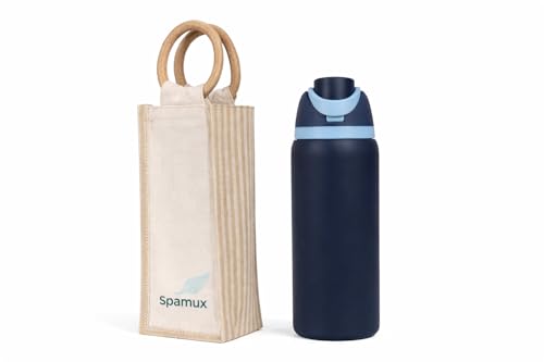 Image of FreeSip Flip-Top Water Bottle for Kids & Adults, Leakproof One-Hand Open Lid, BPA-Free, Easy Carry for School, Office, Sports & Travel - 32 oz (Royal Blue, 960 ml)